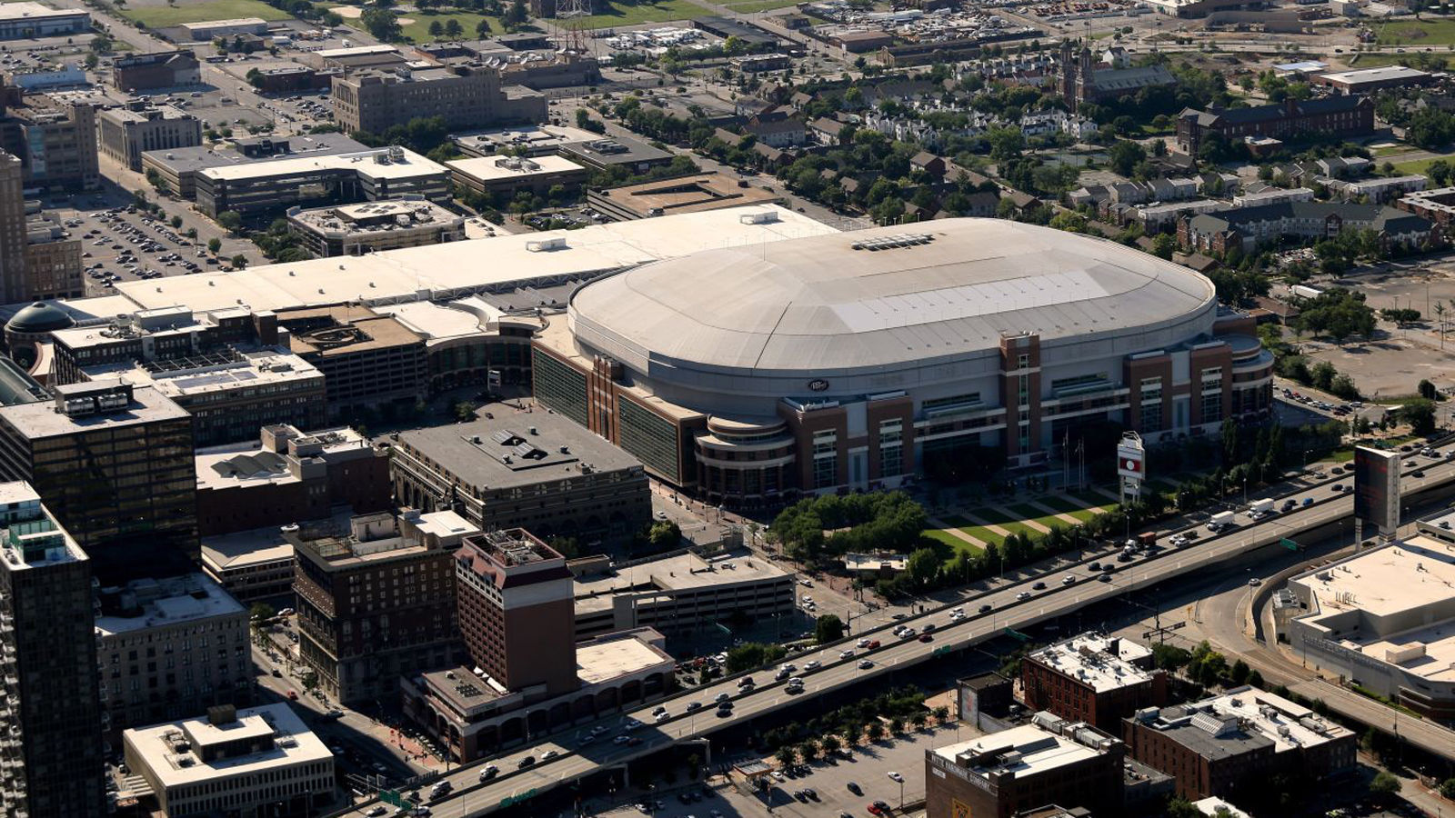 The Dome and convention center in St. Louis